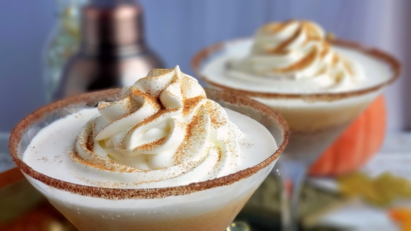 This pumpkin pie martini brings in all the fall flavors, with the perfect mix of spice, sweetness, and a little kick. Be prepared to make everyone a second round. pumpkin martini