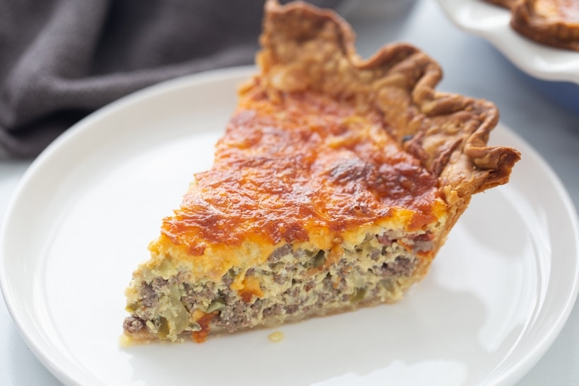 slice of savory pie