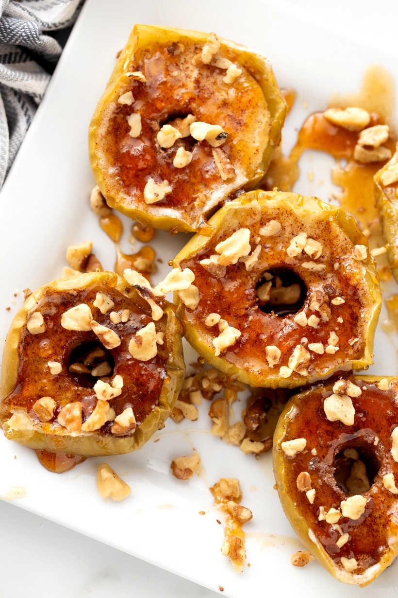 Finished baked apples