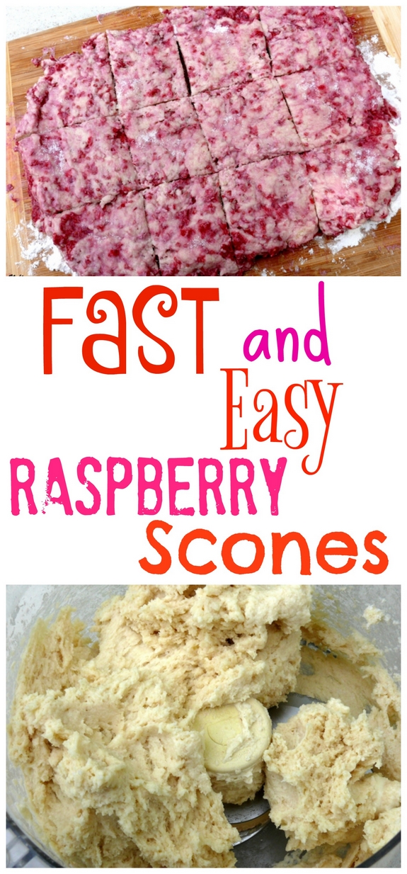 Fast and Easy Raspberry Scones
