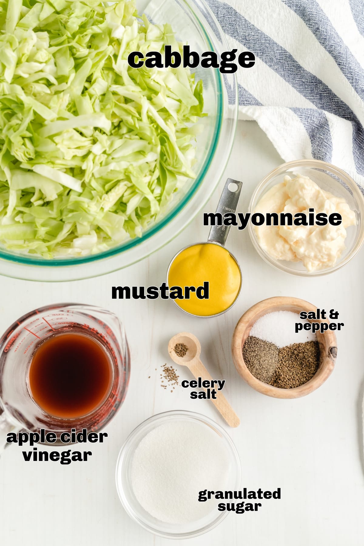 This Tennessee-Style Mustard Coleslaw is a classic with a twist, where yellow mustard adds an extra kick. It’s not just a great side; it’s perfect for piling on burgers or hot dogs, too. ingredients