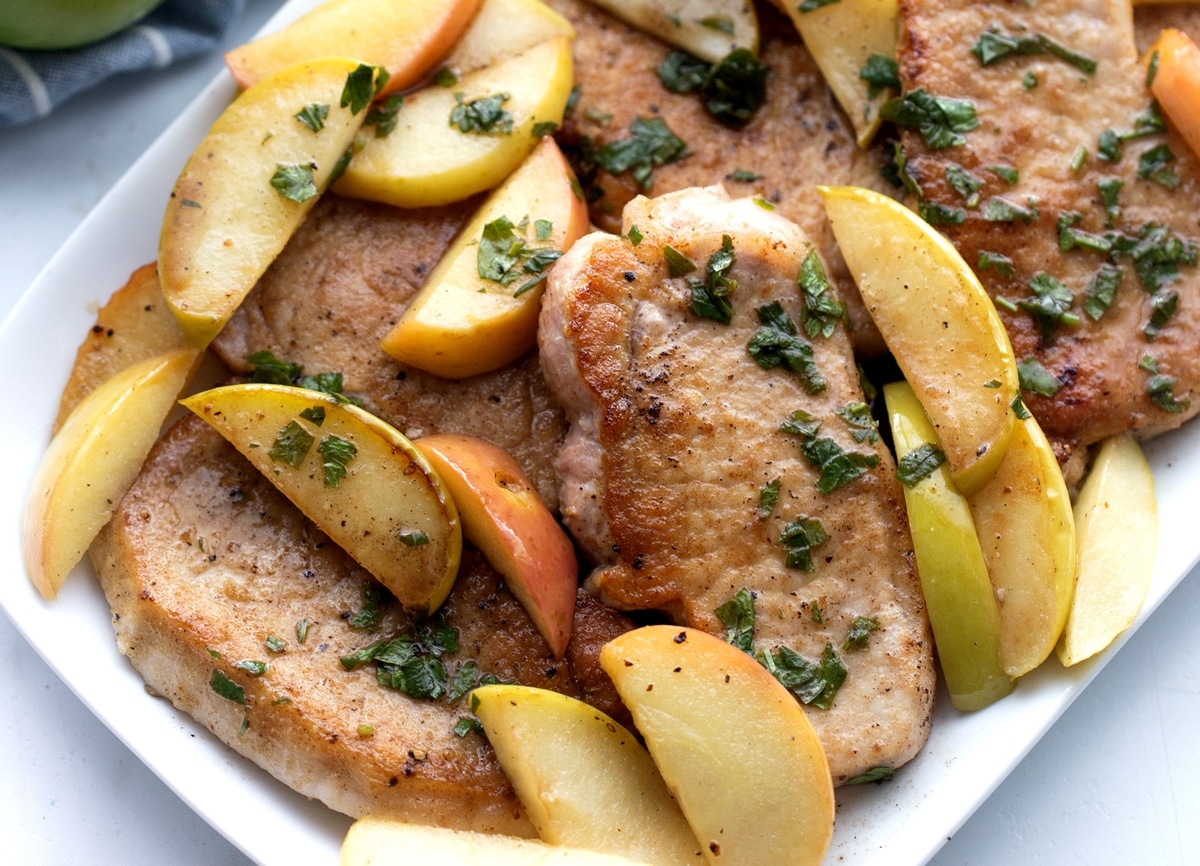pork with apples