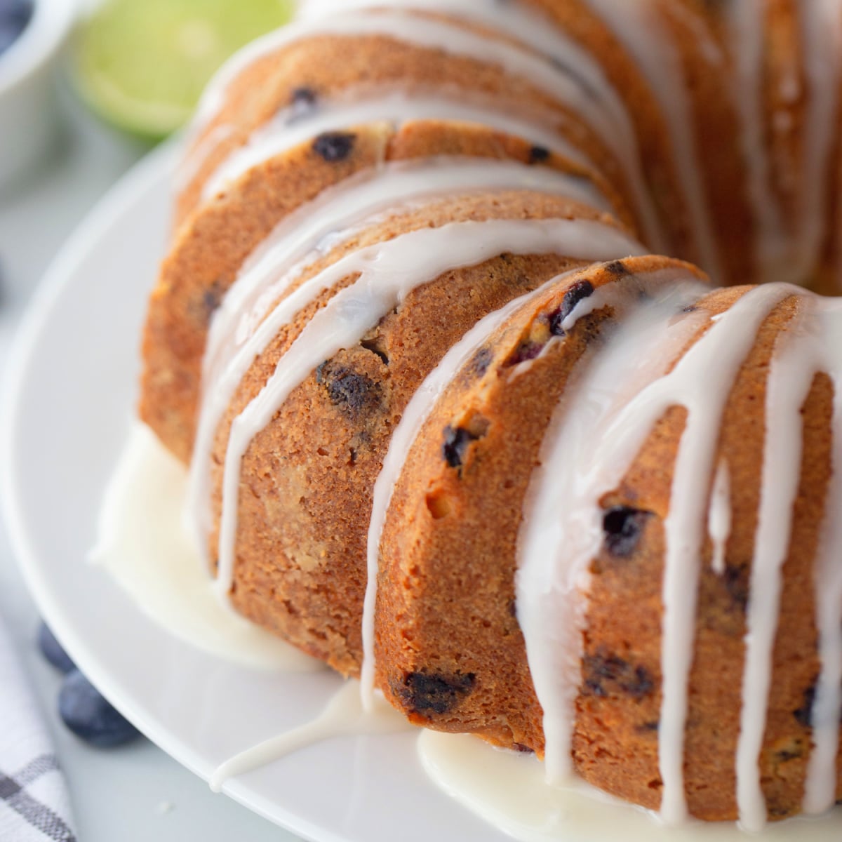 Blueberry-Lime Pound Cake