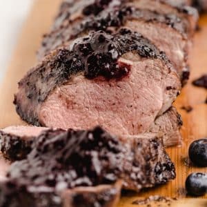 pork tenderloin with blueberry bacon sauce