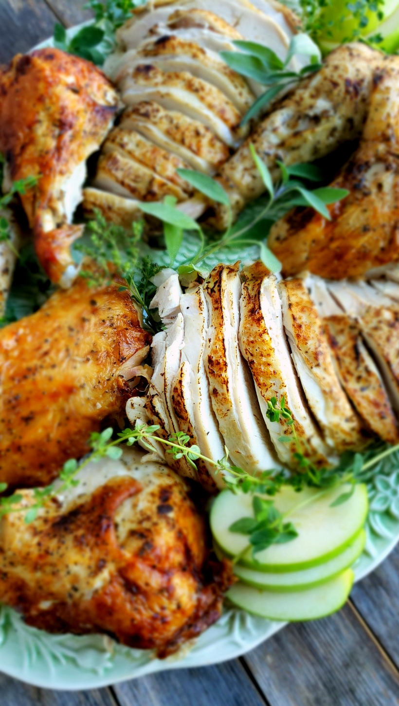 This Mayonnaise Turkey is self-basting, just one of the reasons it is the best turkey you will ever make. Even the juicy leftovers will have you wondering why you've made your turkey any other way. #turkey #mayonnaiseturkeyrecipe #mayonnaiseturkey #mayonnaisethanksgivingturkey #turkeyrecipes #thanksgivingturkey #juicythanksgivingturkey #turkeybrine #juicyturkey
