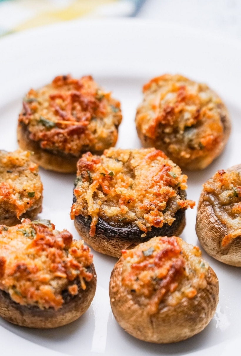 These Italian Stuffed Mushrooms are the perfect party appetizer for any occasion. Put these stuffed mushrooms together early in the day and bake them off right before guests arrive. These Italian Stuffed Mushrooms are the perfect party appetizer for any occasion. Put these stuffed mushrooms together early in the day and bake them off right before guests arrive. #noblepig #mushrooms #italianstuffedmushrooms #partyappetizer #partyappetizerforacrowd #mushrromappetizer #stuffedmushrooms #italianfood #italianappetizer #partyfood