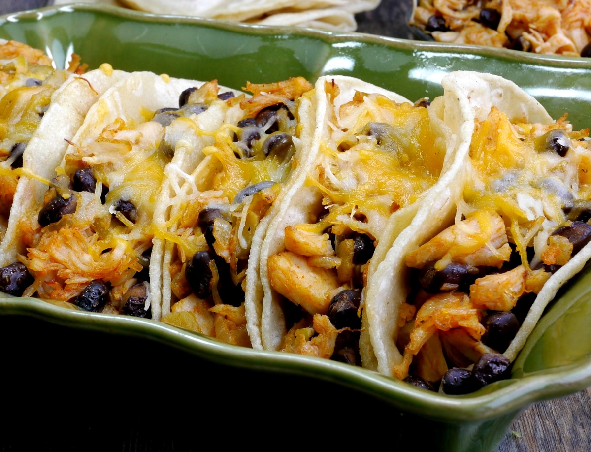 Leftover turkey and black bean tacos. leftover turkey and black Bean Tacos
