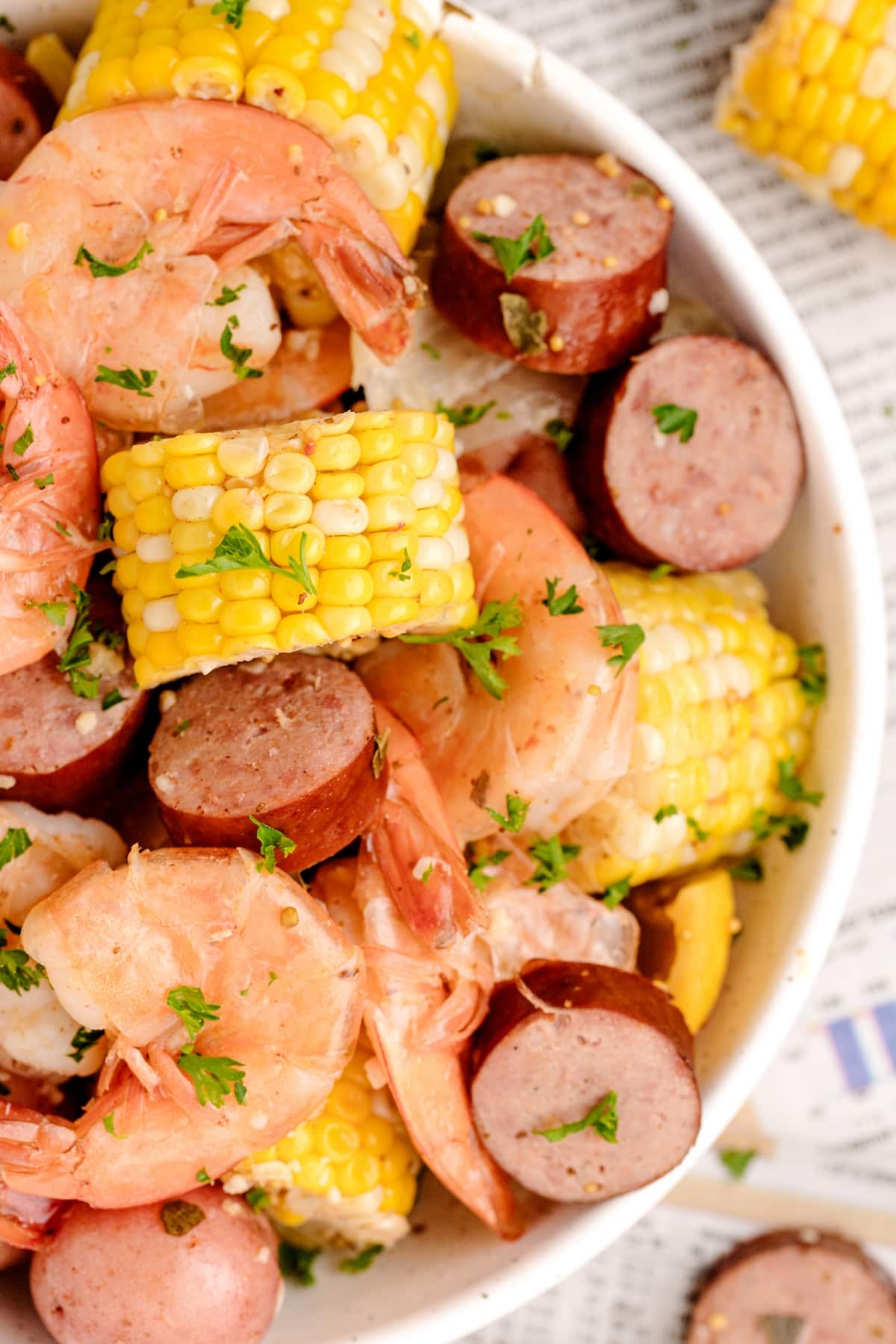 Enjoying a Low Country shrimp boil indoors any night of the week is easier than you might think. Just make it on the stove and serve on newspaper for a fun get-together—it’s a great dish to enjoy year-round. low country shrimp boil