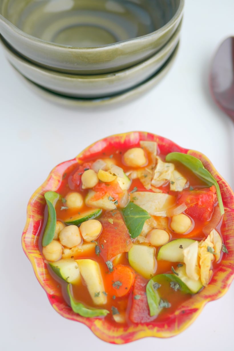 This Skinny Italian Vegetable Soup is perfect when you’re in the mood for something light and healthy. At just 130 calories per cup, it’s a guilt-free feast whenever you want. italian vegetable soup