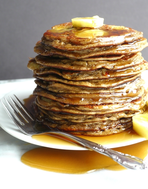 Banana Blender Pancakes