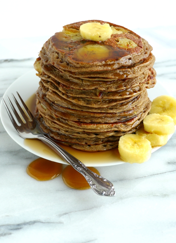 Banana Blender Pancakes