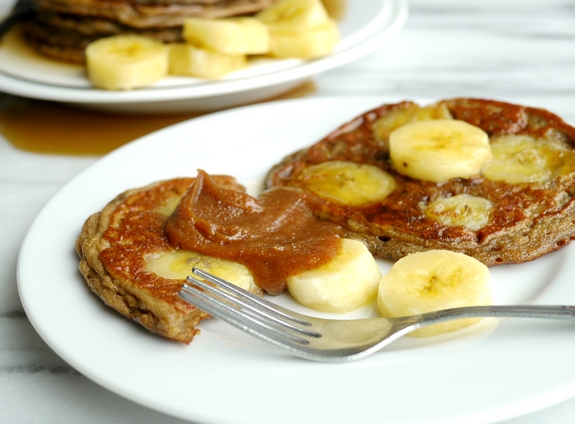 Banana Blender Pancakes