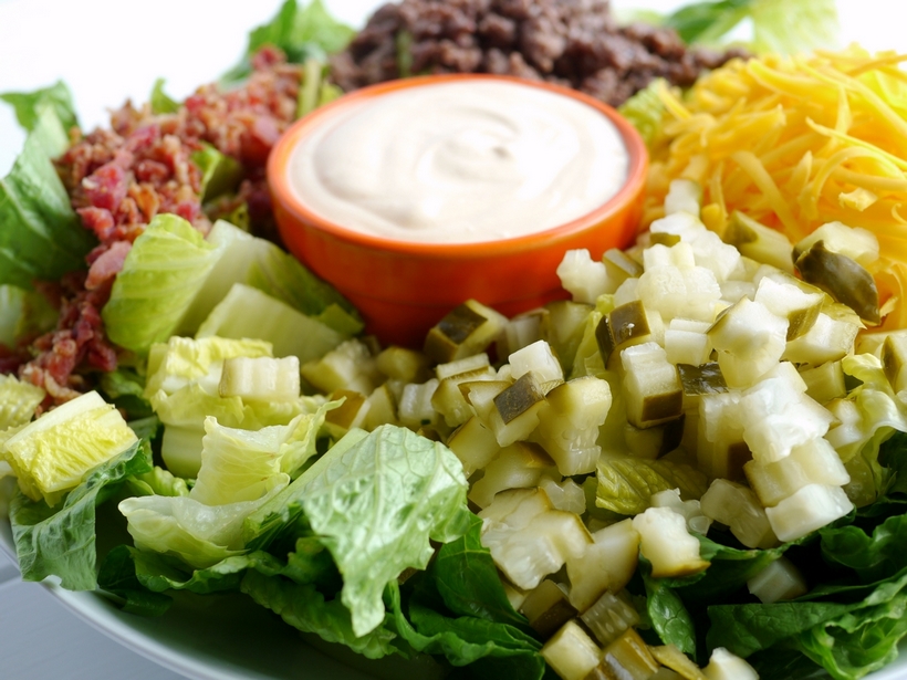 If you are trying to cut sugar out of your diet, this Low Carb Bacon Cheeseburger Salad Recipe is the perfect meal for you. Who needs the bun anyway? You'll be surprised how much this flavorful salad mimics your favorite burger. 