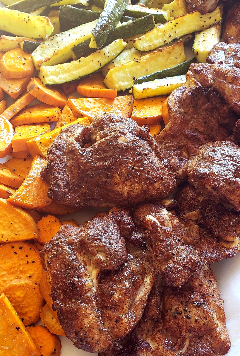 Every bite of this Air Fryer Caribbean Spiced Chicken is juicy, luscious and a testimony to the fragrant spices, flair and exotic flavors of the Caribbean. As usual, the air fryer locks in the juiciness and creates the perfect chicken every time. Air Fryer Caribbean Spiced Chicken is juicy, luscious and a testimony to the fragrant spices, flair and exotic flavors of the Caribbean. As usual, the air fryer locks in the juiciness and creates the perfect chicken every time.