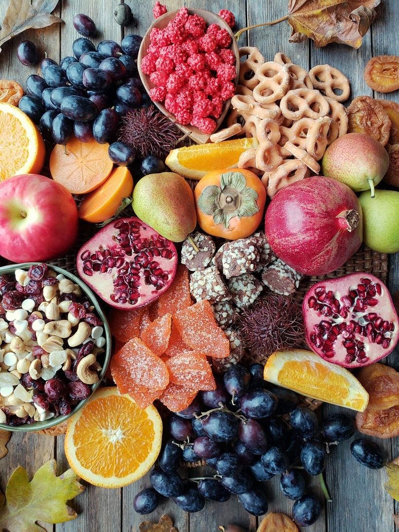 One of my favorite entertaining "hacks" is putting together a big board of seasonal goodies in lieu of preparing appetizers. This Fall Harvest Appetizer Board is a guaranteed crowd-pleaser! #noblepig #appetizer #charcuterieboard