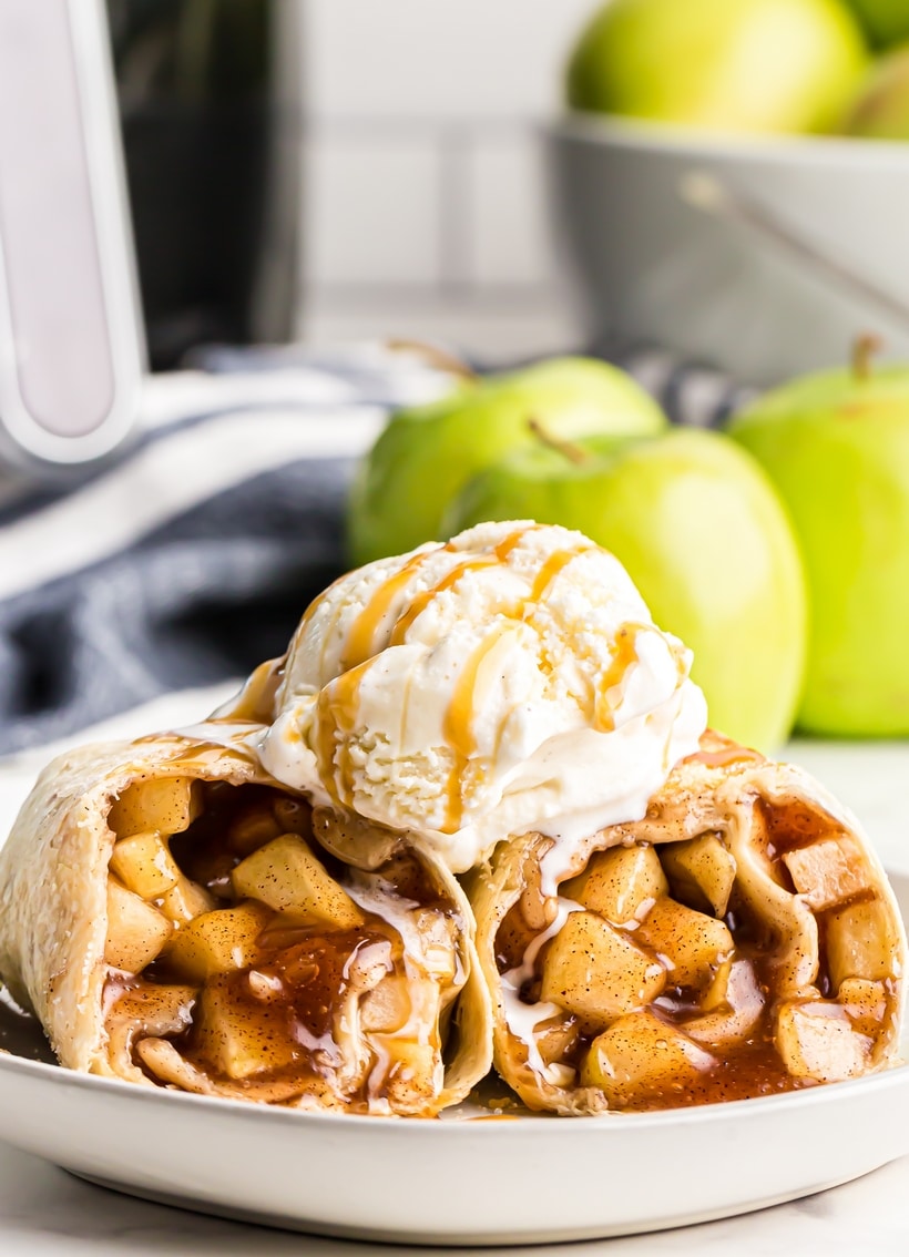 Air Fryer Apple Pie Chimichanga