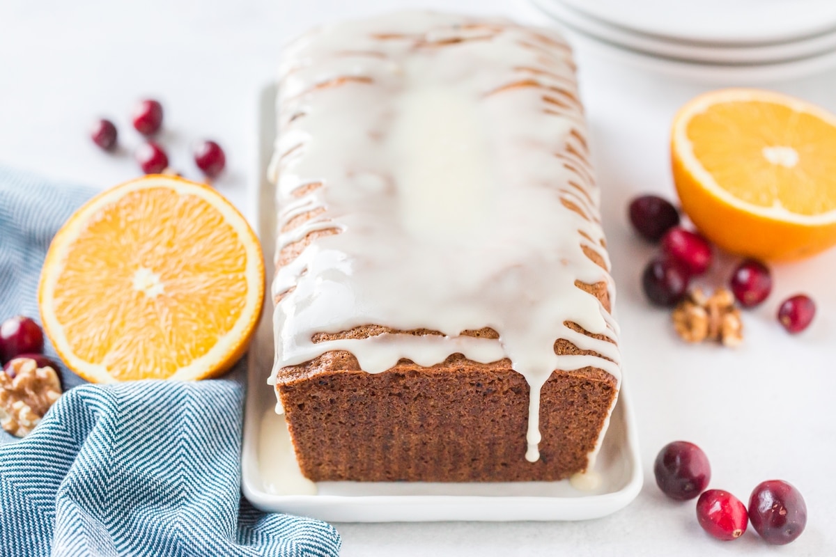 orange glazed dried cranberry bread
