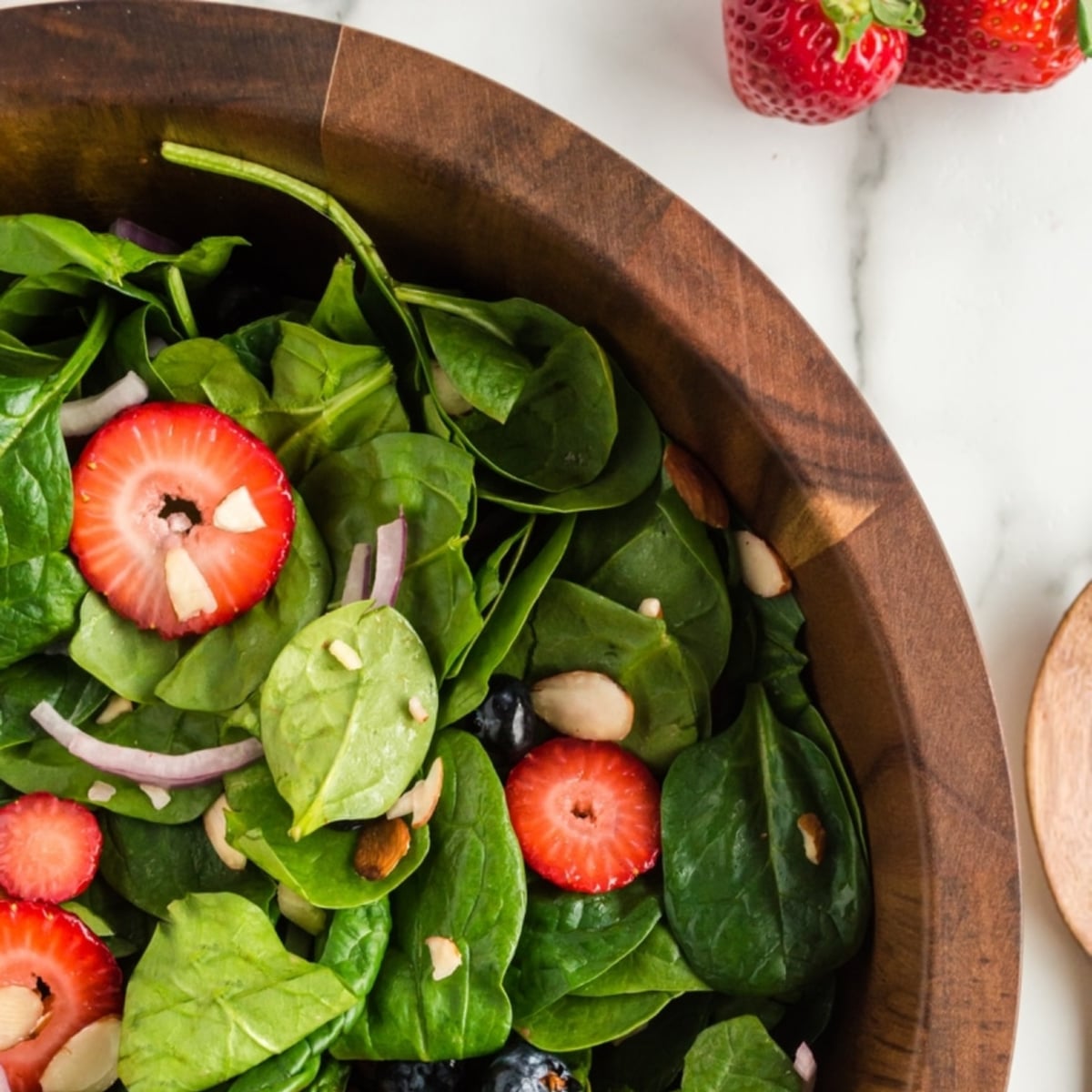 Strawberry Spinach Salad with Strawberry Vinaigrette
