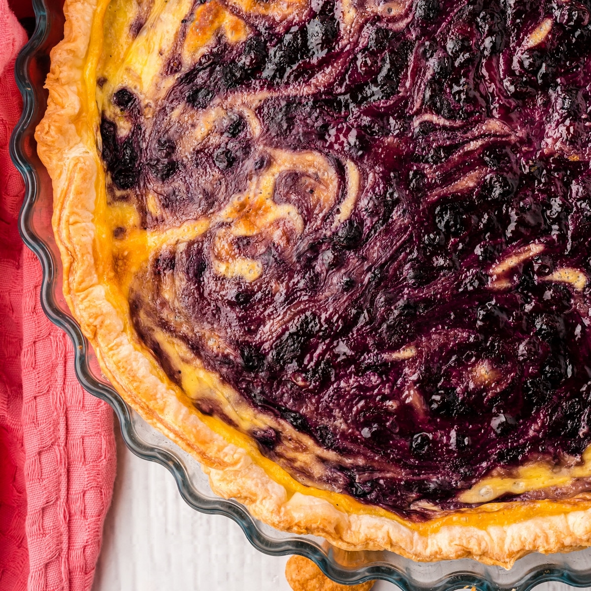 blueberry pudding tart