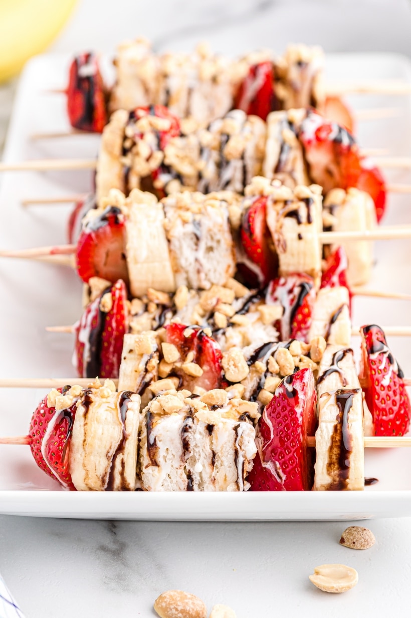 banana split kebabs