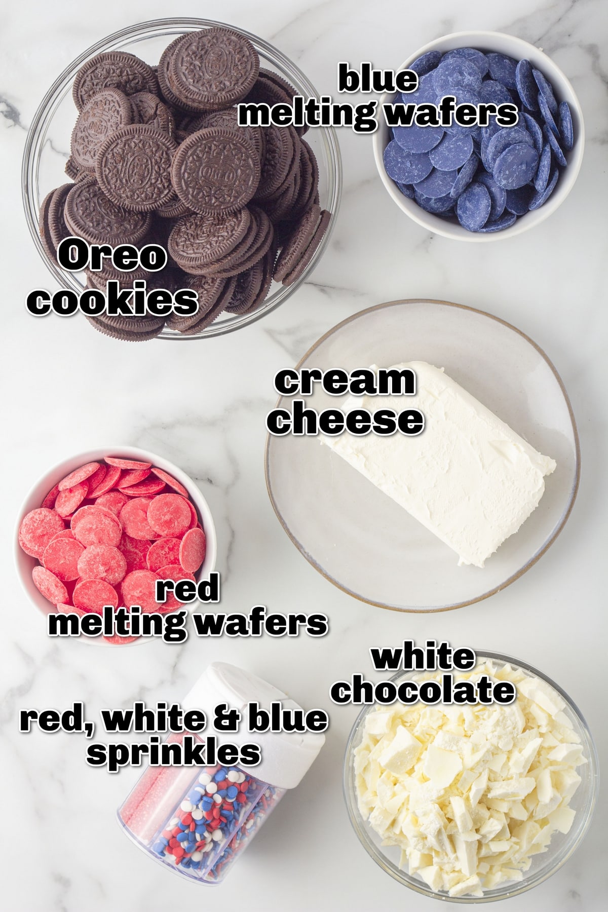 ingredients for truffle Oreos