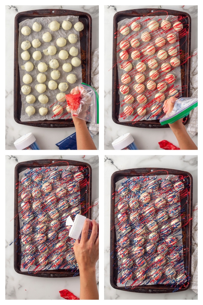 red white and blue oreos