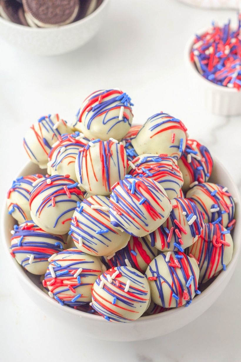 patriotic oreo balls