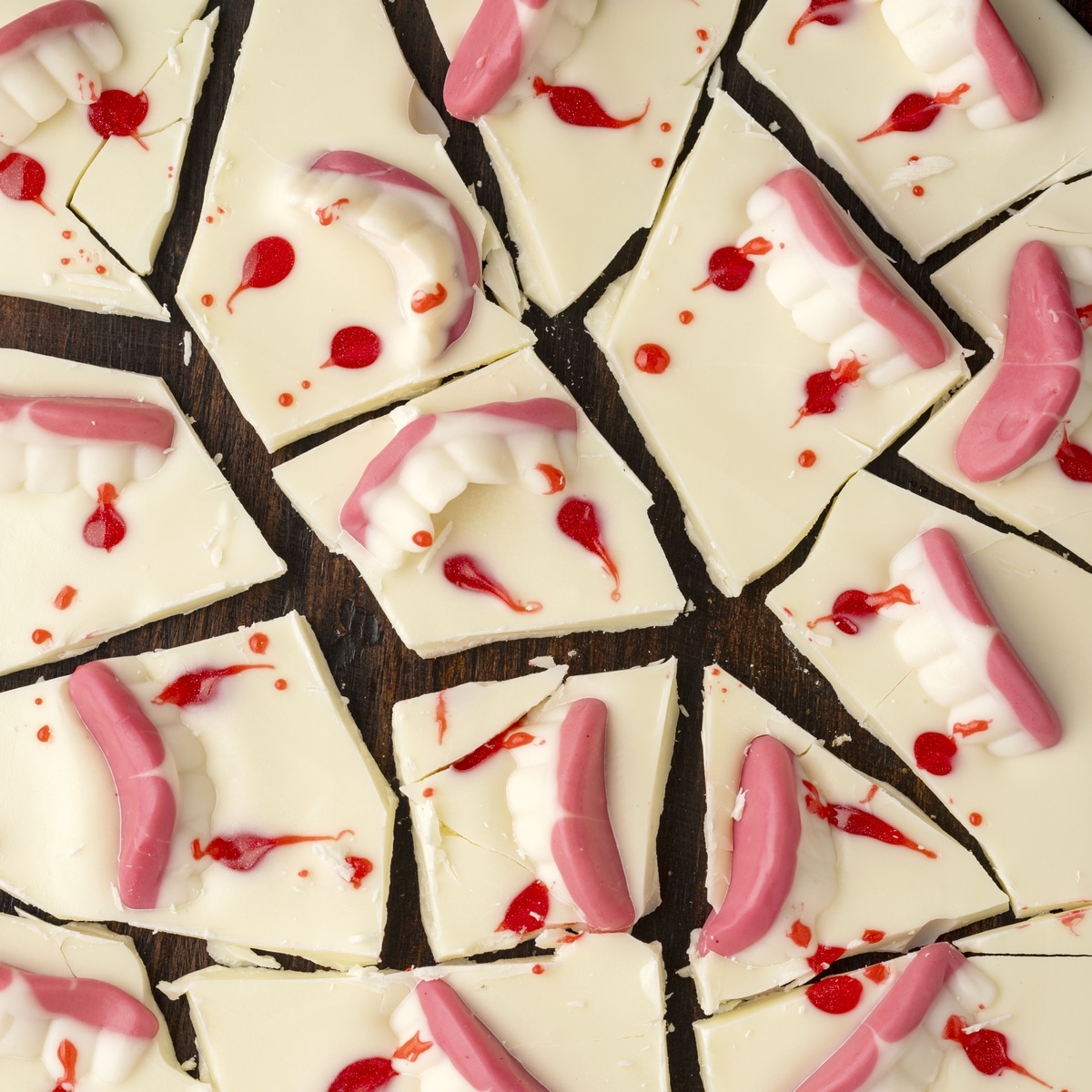 vampire chocolate Halloween Bark