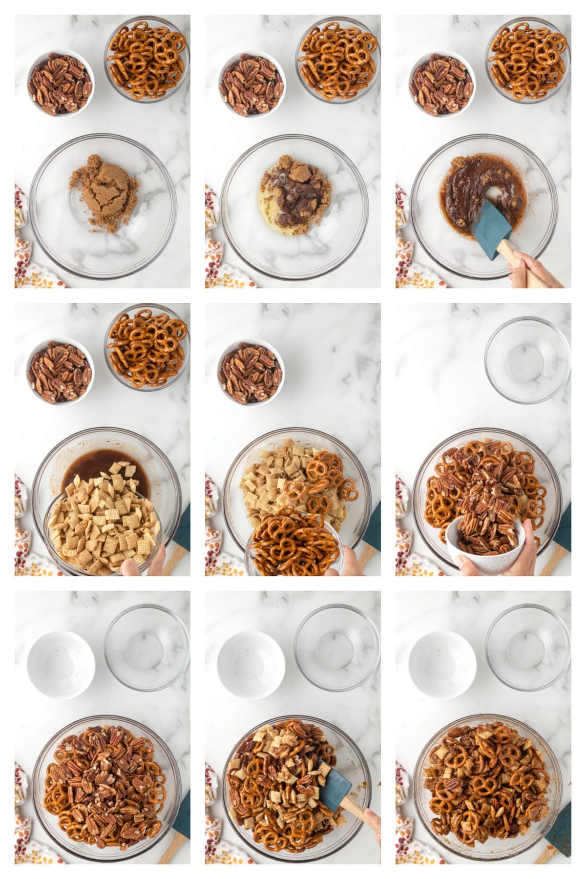 This air fryer pumpkin spice Chex mix is a sweet, crunchy snack with all the cozy holiday flavors. It's simple to toss together, and the air fryer does the rest. how to make it