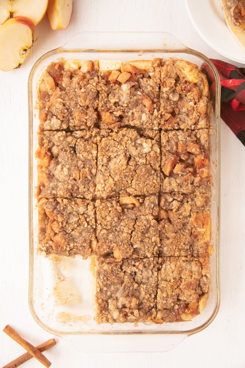 If you’re looking for a delicious, but low-effort weekend breakfast or a make-ahead quick treat for school or a busy work day, this apple pie French toast bake is for you. apple pie french toast bake