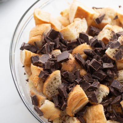 chocolate croissant bread pudding