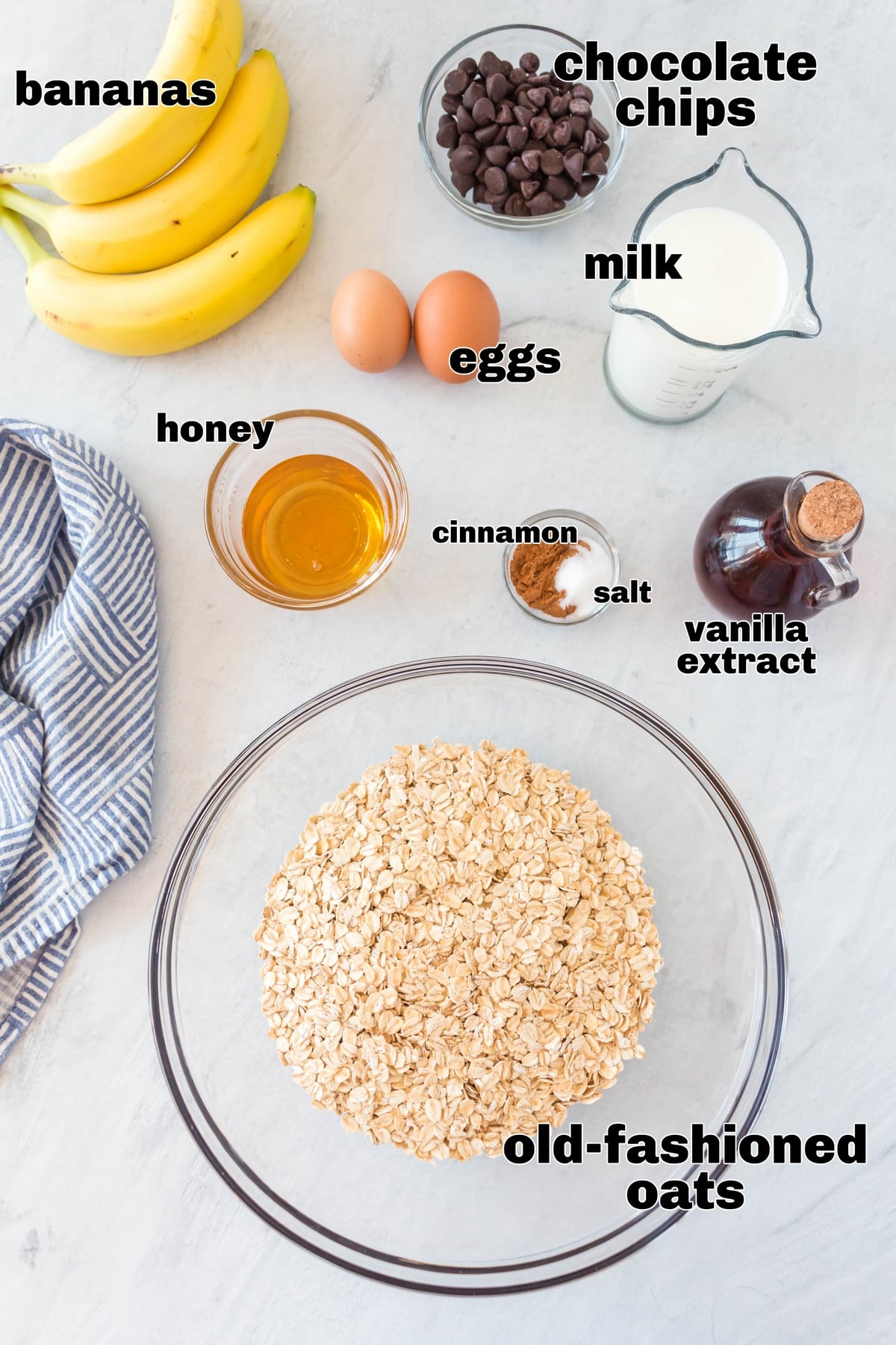 These baked oatmeal bars were made to be something special, with a moist, creamy interior and just the right amount of breakfast-friendly sweetness. ingredients