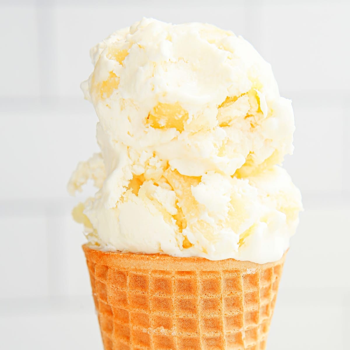 No-Churn Pineapple Ice Cream (Creamy with a Hint of Cheesecake)