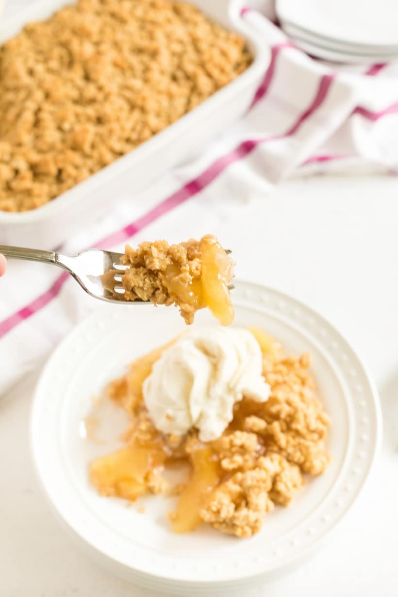 old fashioned apple crisp