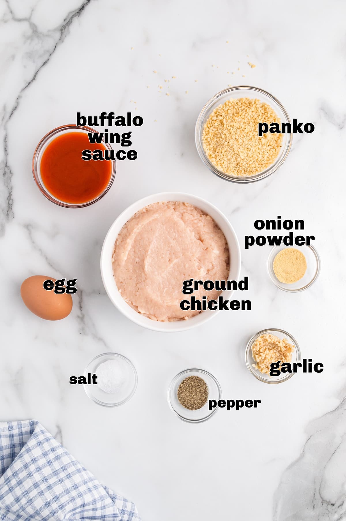 These buffalo chicken meatballs have that buttery, spicy kick I love. Made with ground chicken and a few pantry staples, they bake up in the oven while you get everything else ready. ingredients