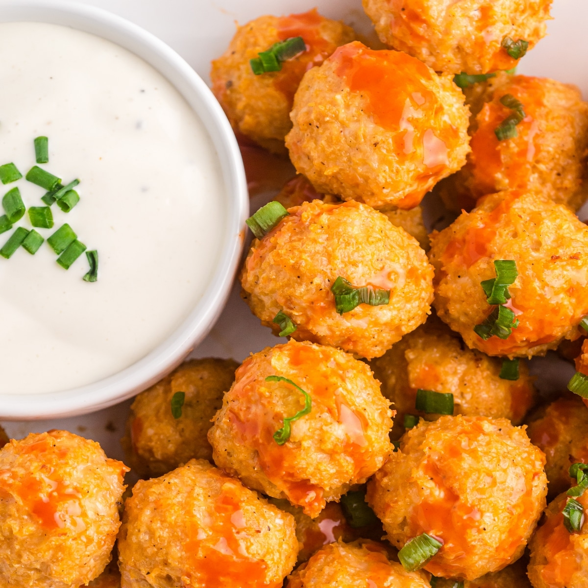 buffalo chicken meatballs
