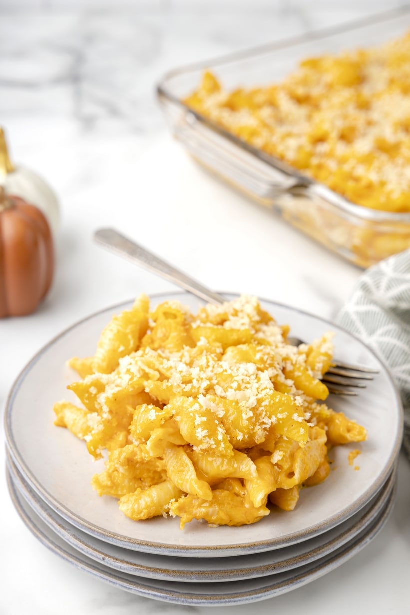 Adding pumpkin to your mac and cheese gives your cheesy mac a beautiful orange hue, makes the sauce extra-silky, while adding a slightly sweet and earthier taste to the classic. pumpkin mac and cheese