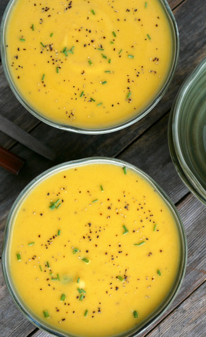 Comforting and creamy Carrot-Parsnip Ginger-Lime Soup needs to grace your Thanksgiving table. It makes the perfect appetizer or starter course, but is filling enough as a main dish. You are going to love the zing of the lime juice in this one. carrot soup