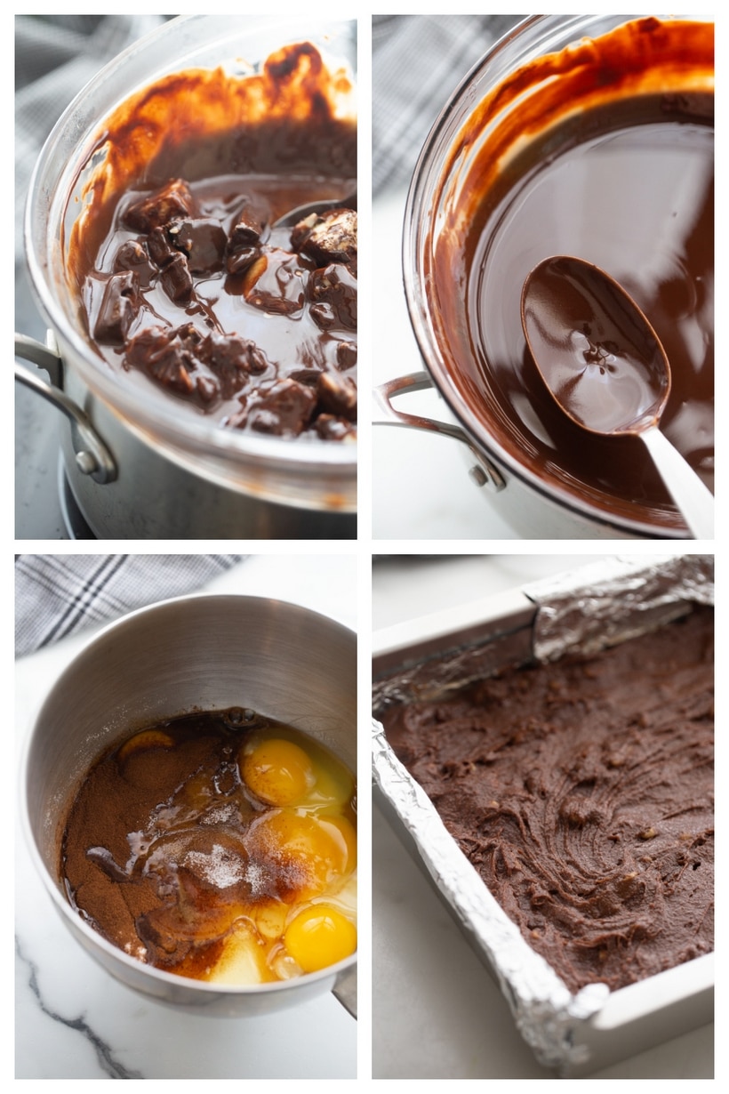 Peppermint Patty Brownies are the gooiest, darkest, most fudge-like, candy bar brownies you could ever hope for this holiday season. candy bar brownies