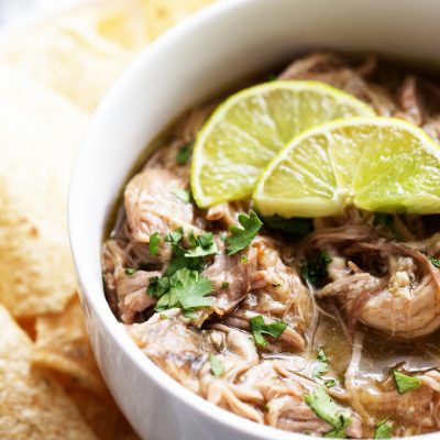 slow cooker pulled pork chile verde