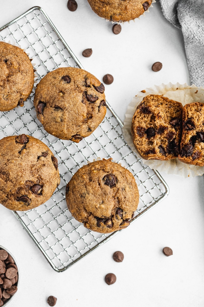banana choc chip muffins