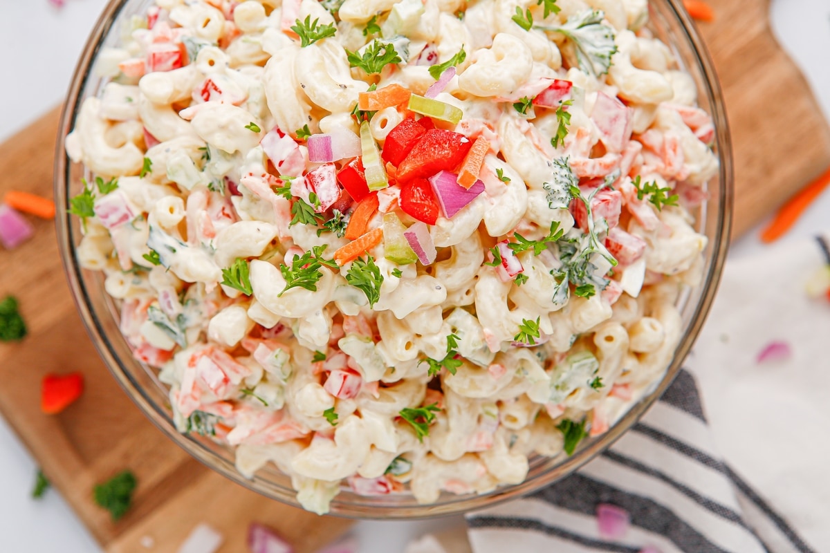 When the grill's going, a side dish that's both colorful and tasty is always a win. This Rainbow Macaroni Salad checks both boxes and always hits the spot. Loaded with veggies and plenty of flavor, it's the kind of pasta salad that belongs at any potluck, no matter the time of year. rainbow macaroni salad