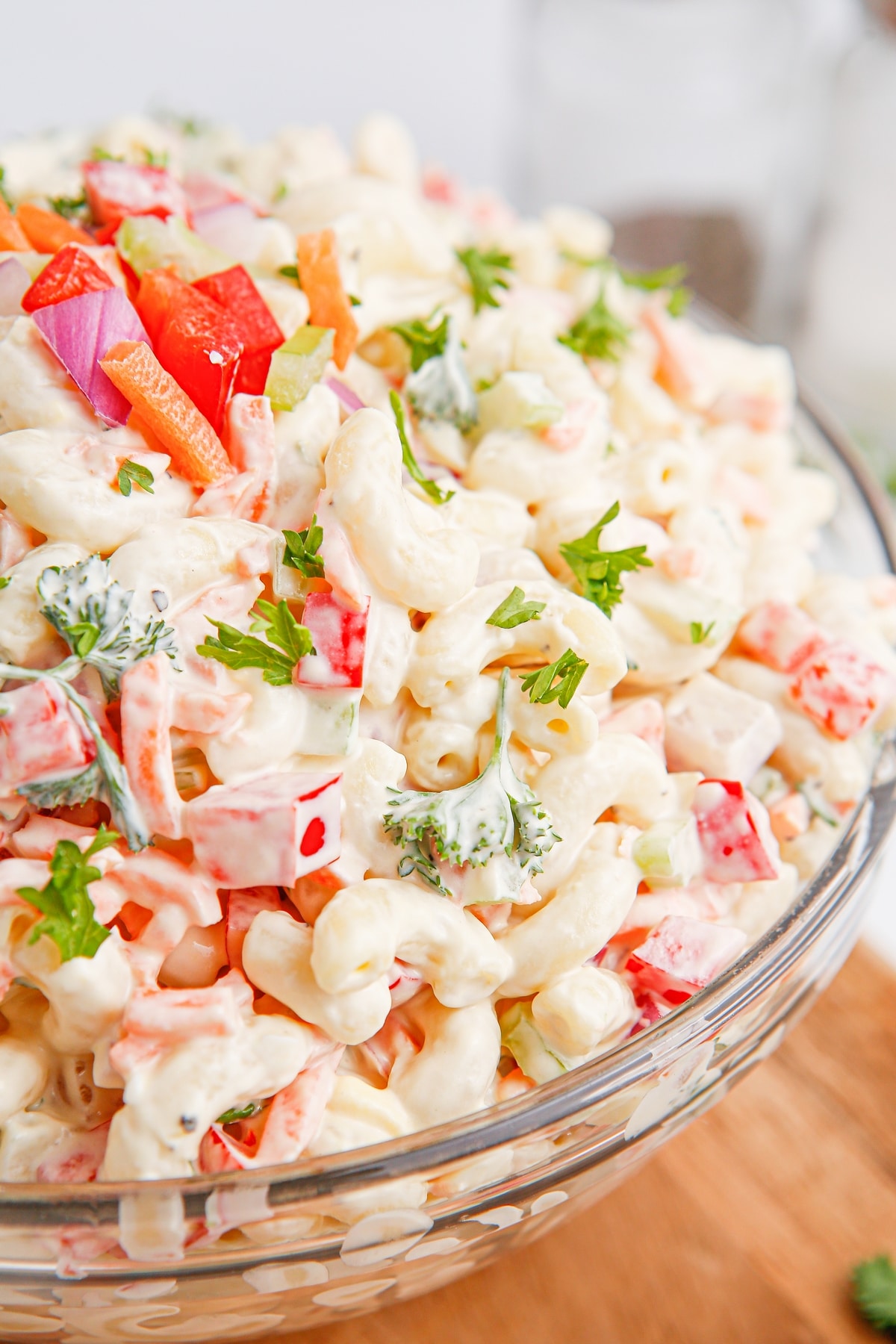 When the grill's going, a side dish that's both colorful and tasty is always a win. This Rainbow Macaroni Salad checks both boxes and always hits the spot. Loaded with veggies and plenty of flavor, it's the kind of pasta salad that belongs at any potluck, no matter the time of year. macaroni salad
