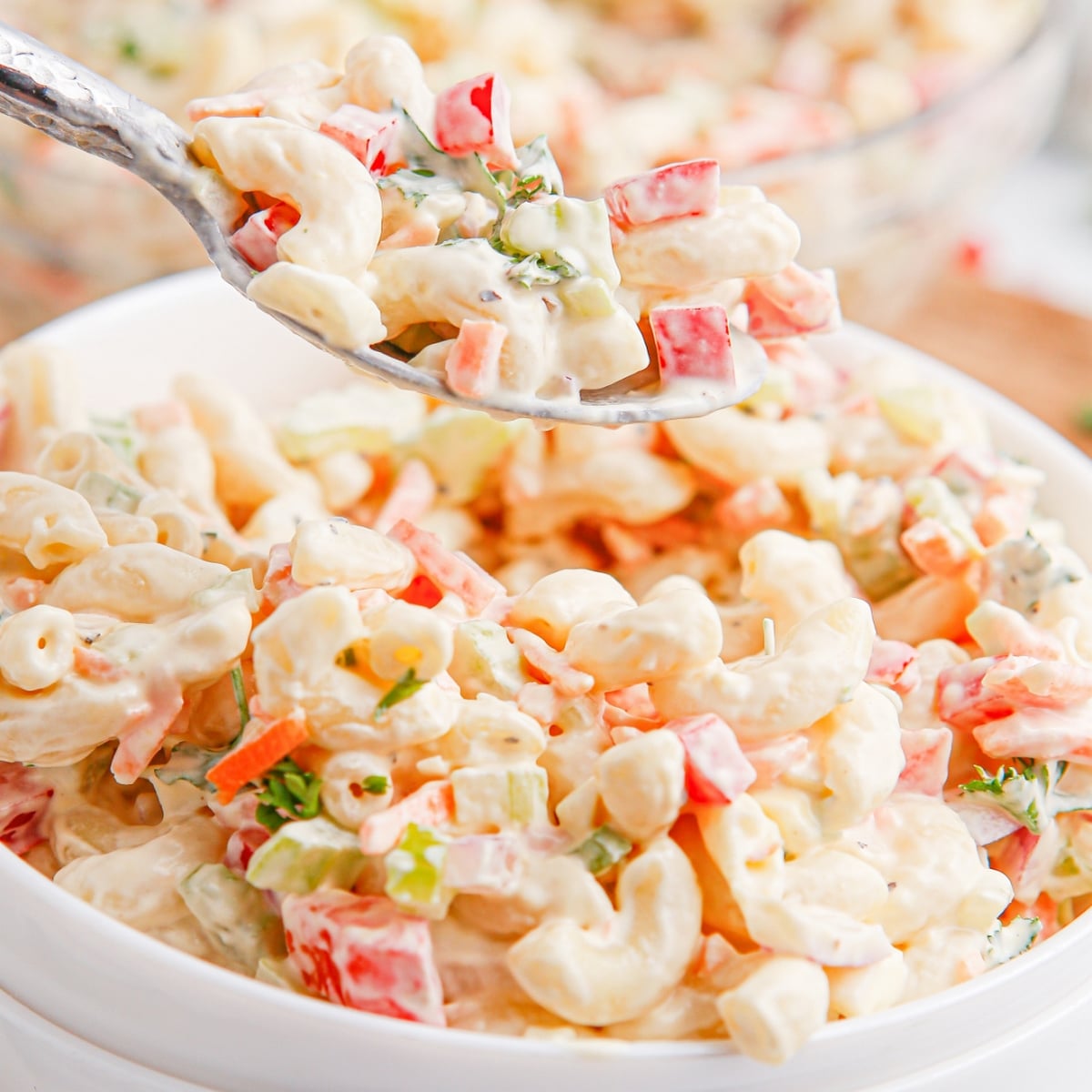 rainbow macaroni salad