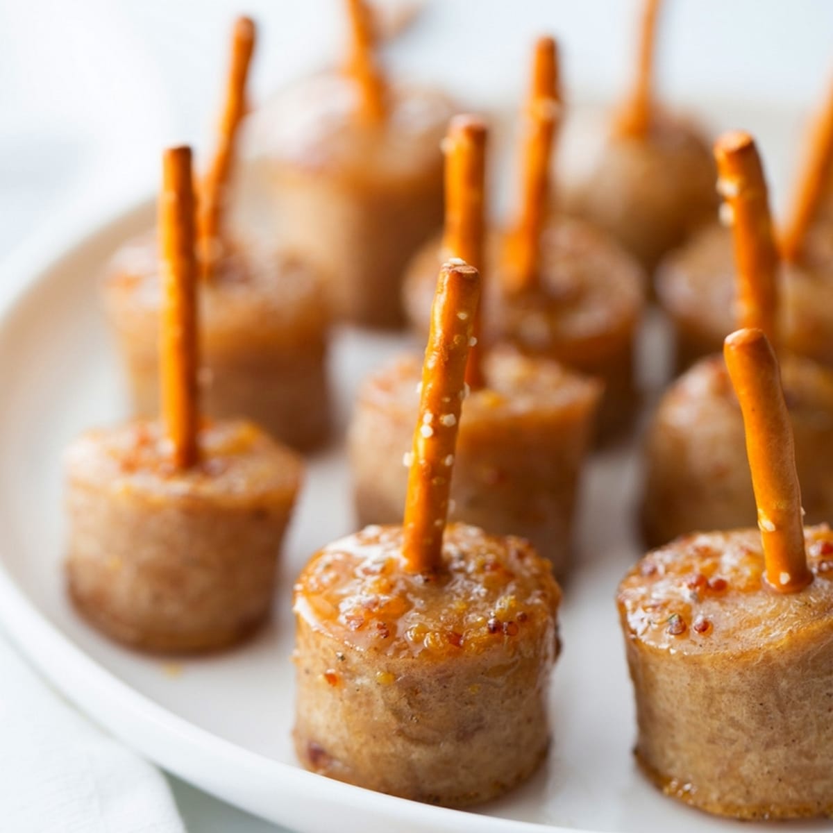 maple glazed sausage bites