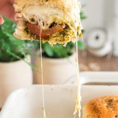 turkey pesto sliders