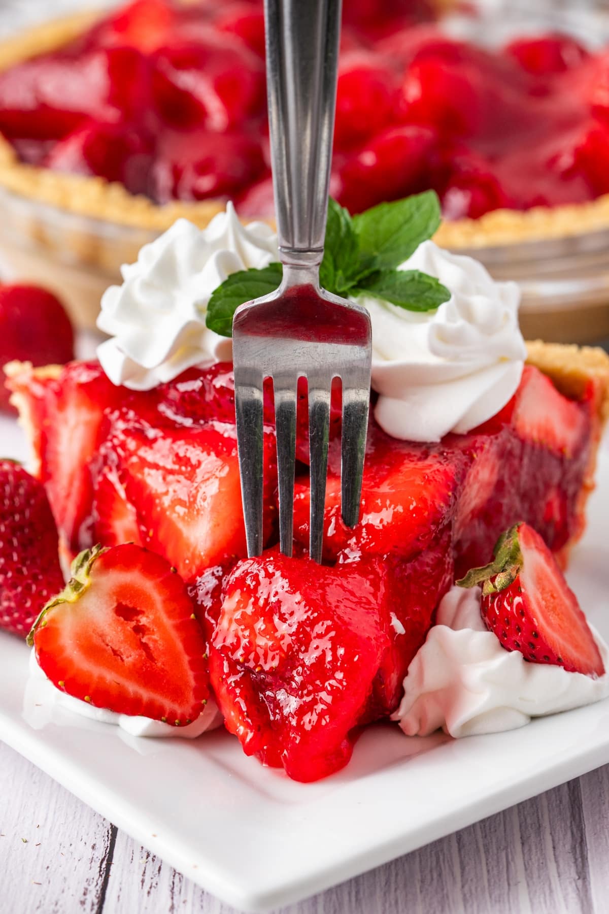 fresh strawberry pie no bake