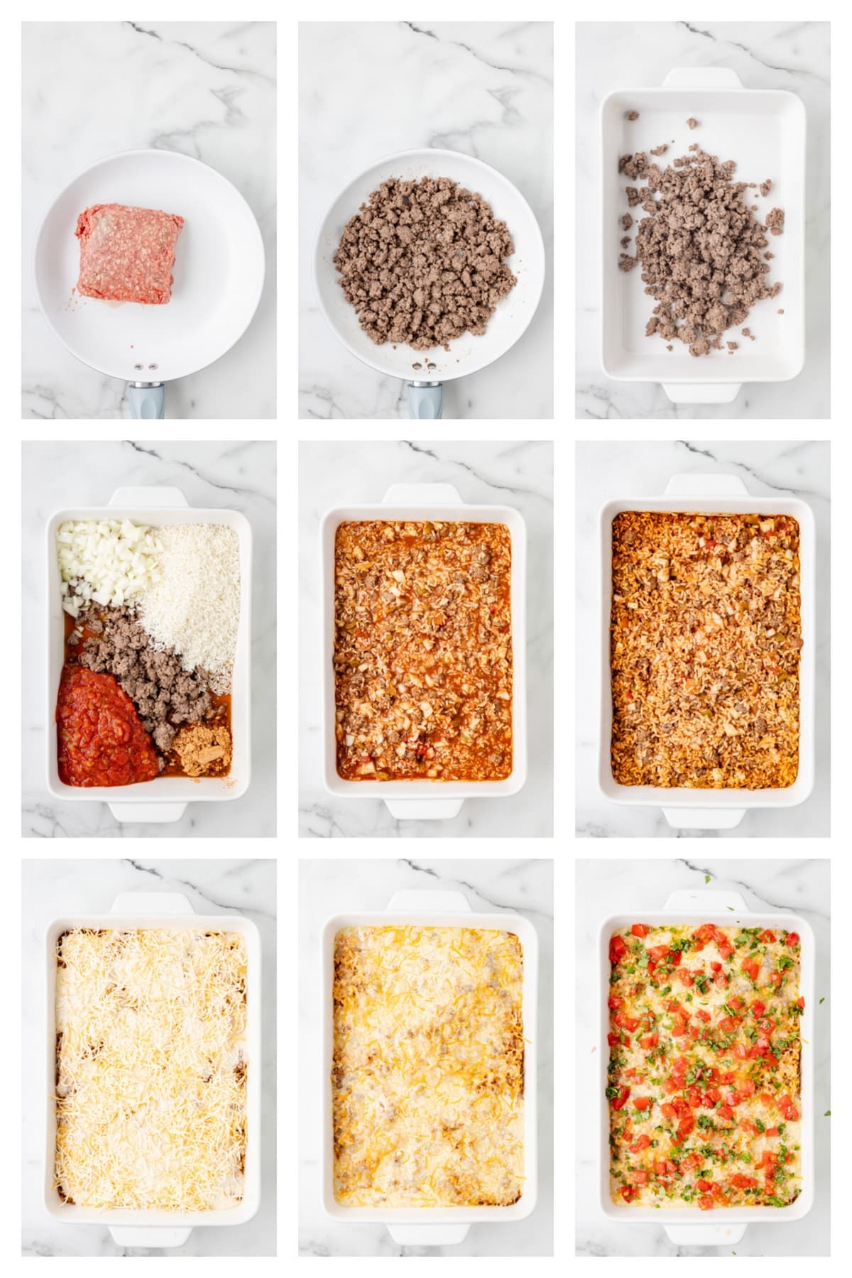 This Taco Rice Casserole is one of the easiest ways to switch up taco night. It’s layered with classic taco flavors and finished off with queso, because it makes everything better! how to make it