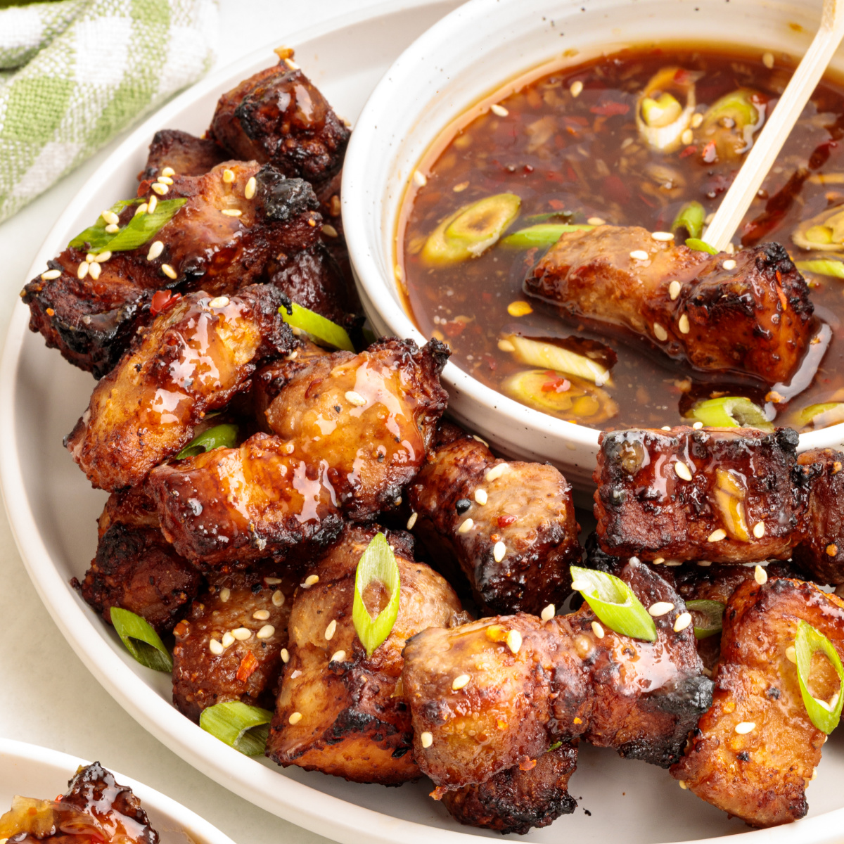 air fryer pork belly bites