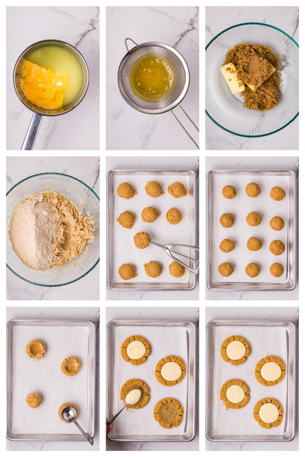 steps for making lime curd and graham cracker cookie dough key lime pie cookiesstep by step